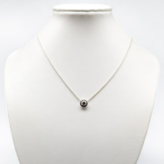 38cm Pandora Cable Chain in Silver pendant with Stones S925 3.78g