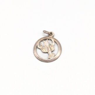 Silver pendant Zodiac sign Cancer S830 0.84g 18mm