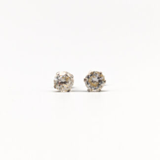 Bounce in Silver with White Stones S925 1.01g 5.7mm