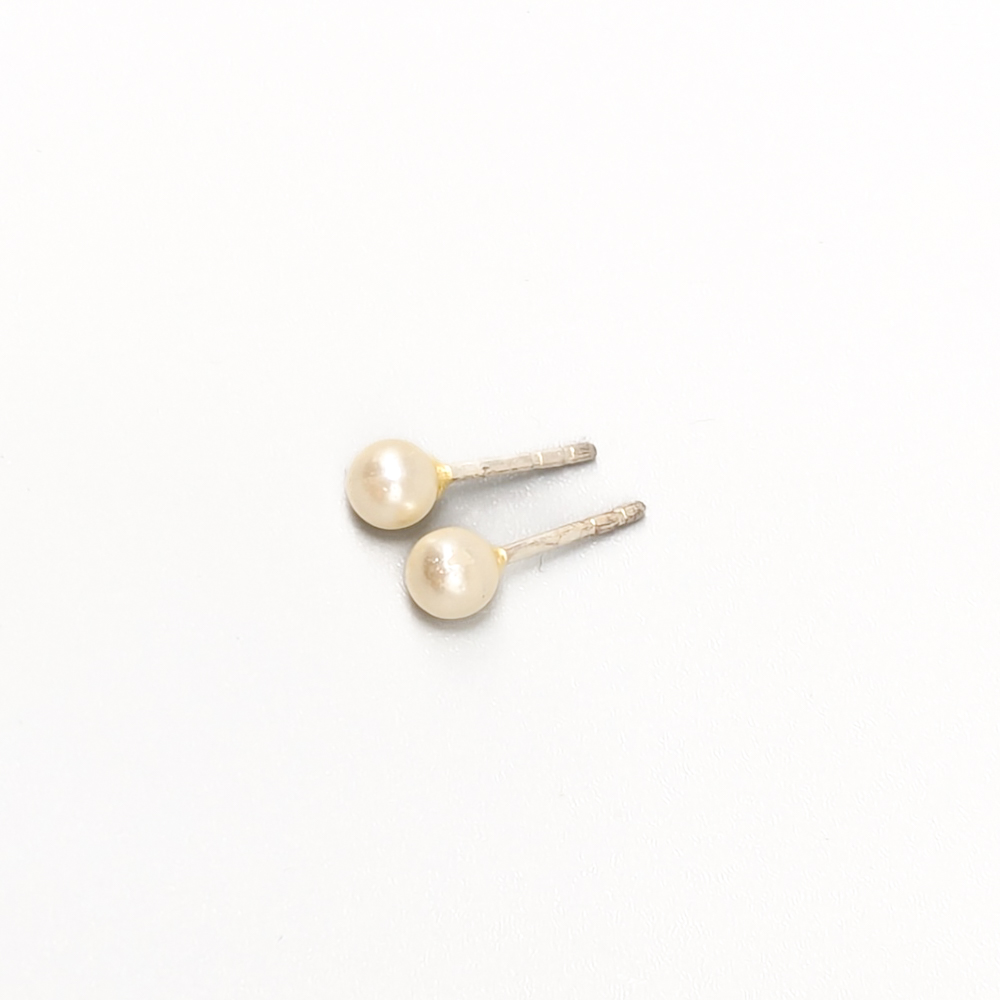Pearl Earrings in Silver Drops S830 0.96g 15mm - Image 4