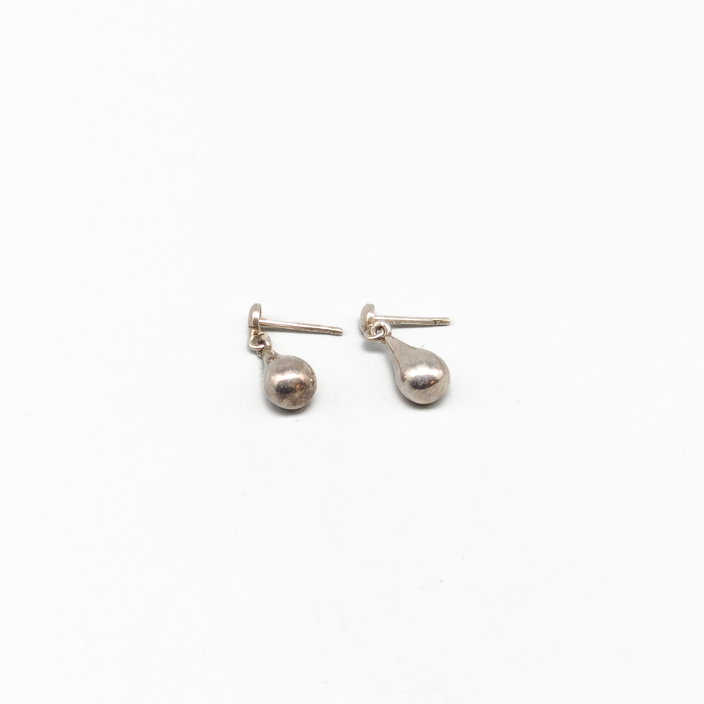 Pearl Earrings in Silver Drops S830 0.96g 15mm - Image 2
