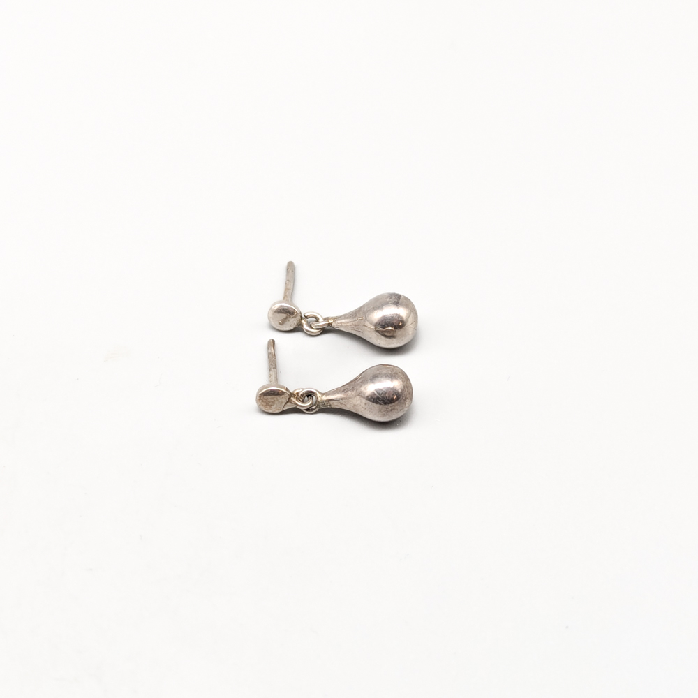 Pearl Earrings in Silver Drops S830 0.96g 15mm - Image 3