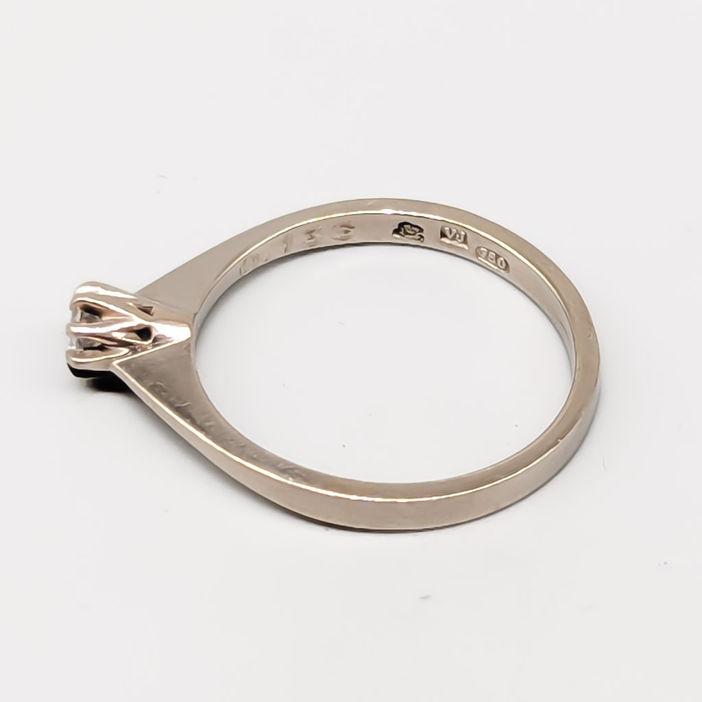 Diamond ring in Gold 18K 2.51g 16.25mm - Image 3
