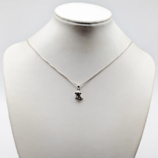 40.5cm Box Chain in Silver with Dog Pendant S925 2.59g
