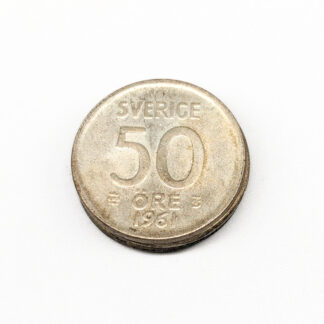 4 pcs 50 öre Sweden 1982-61 S400 19.33g 22mm