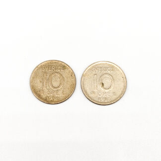 pcs 10 öre Sweden 1954-56 S400 2.89g 16mm