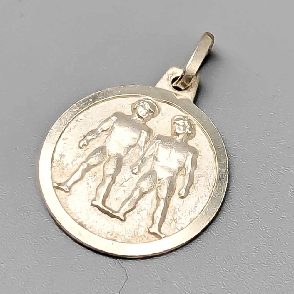 Pendant in Silver Zodiac Sign Gemini S925 1.56g 15mm - Image 2