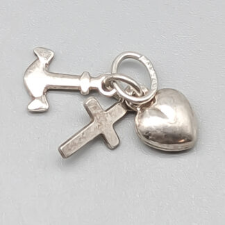Pendant in Silver Faith, Hope and Love S925 0.82g 17mm