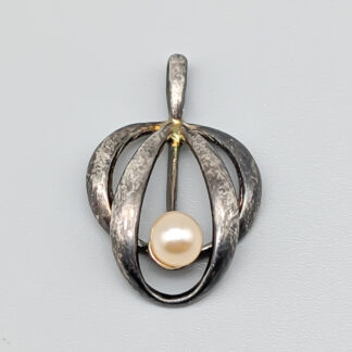 Pendant in Silver with Pearl S925 1.5g 16mm