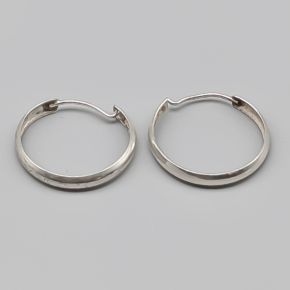 Hoop in Silver S830 0.44g 15mm - Image 2