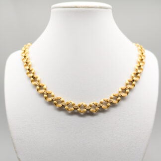 44.5cm Chiampesan Fantasy Link in Gold with Diamonds 18K 45.02g