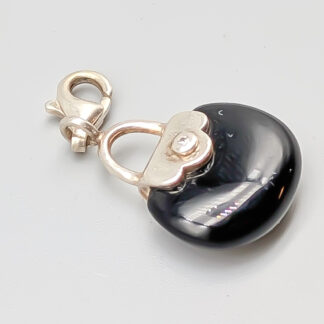 Thomas Sabo Silver Charm Handbag with Black and White Stone S925 2.79g 23mm