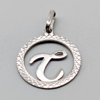 Pendant in Silver Letter T S925 1.11g 22mm