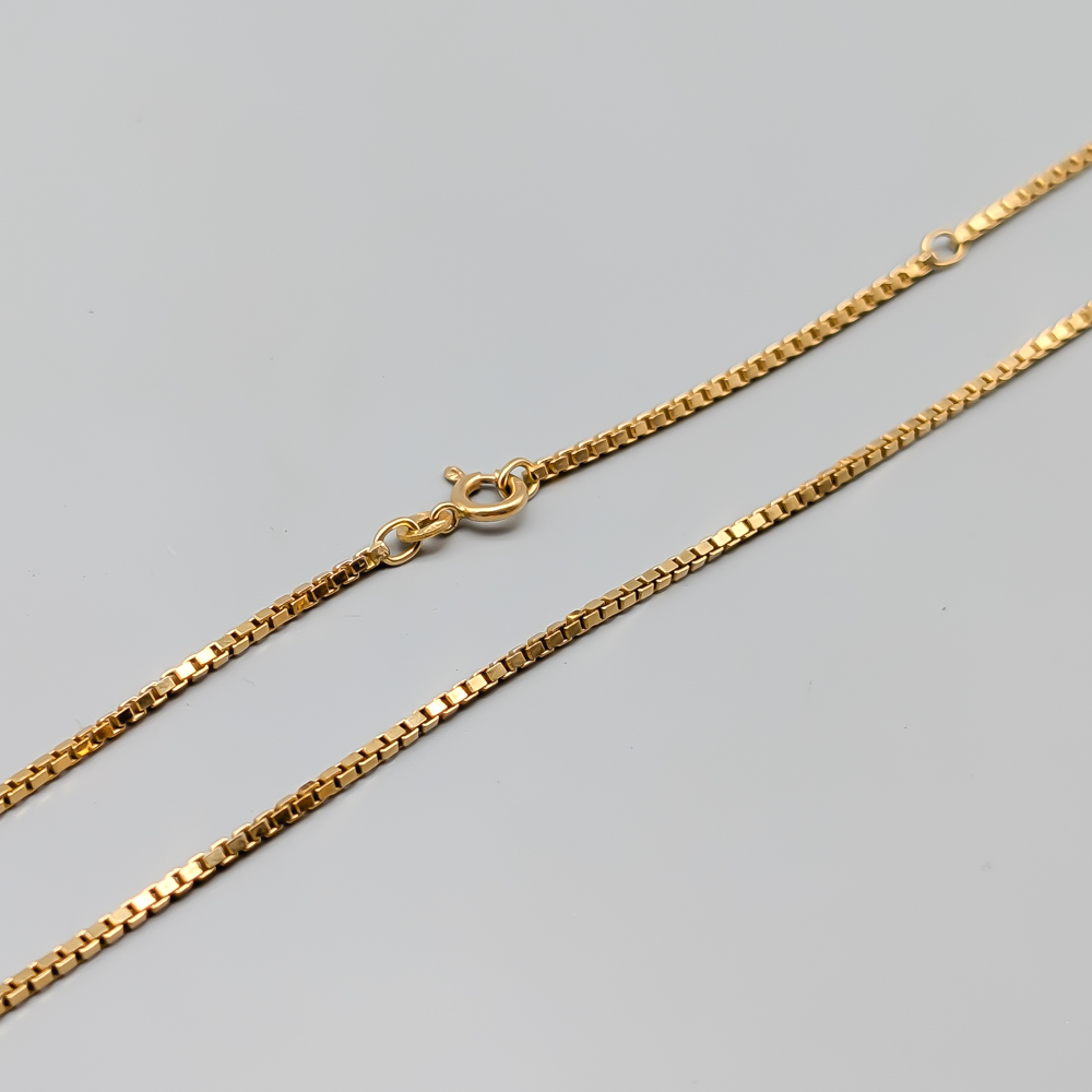 60.5cm Gold Box Chain 18K 12.73g - Image 2