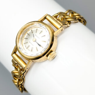 Tissot Gold Watch with Bismarck Chain 18K 21.14g 16cm