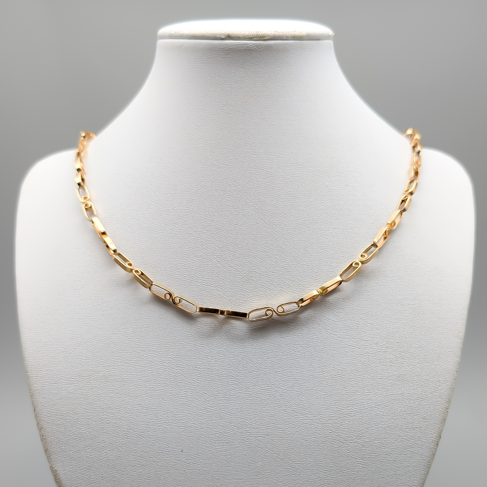 49.5cm Gold Theresia Hvorslev "Niagara Chain" Necklace 18K 21.88g
