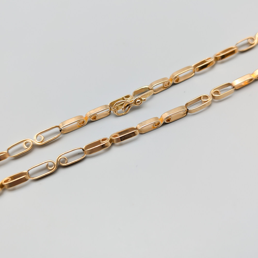 49.5cm Gold Theresia Hvorslev "Niagara Chain" Necklace 18K 21.88g - Image 2