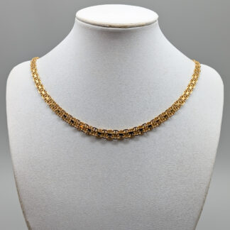 43.5cm Gold Graduated X-Chain with Rod 18K 21.18g