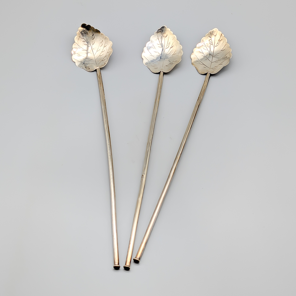 3 st drinkpinnar in Silver S925 21.55g 20mm