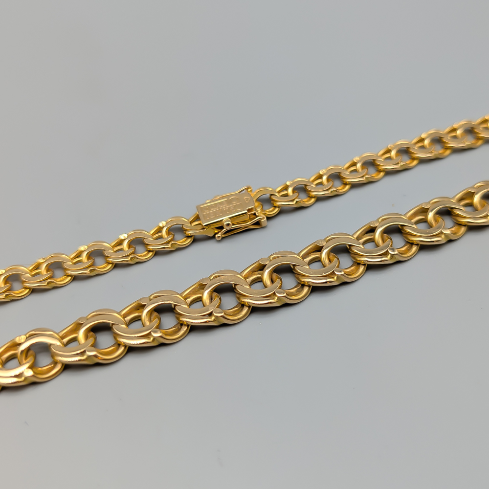 47cm Graduated Bismarck Chain in Gold 18K 53.7g - Image 2