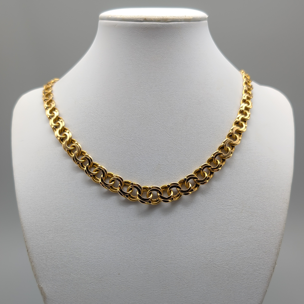 47cm Graduated Bismarck Chain in Gold 18K 53.7g