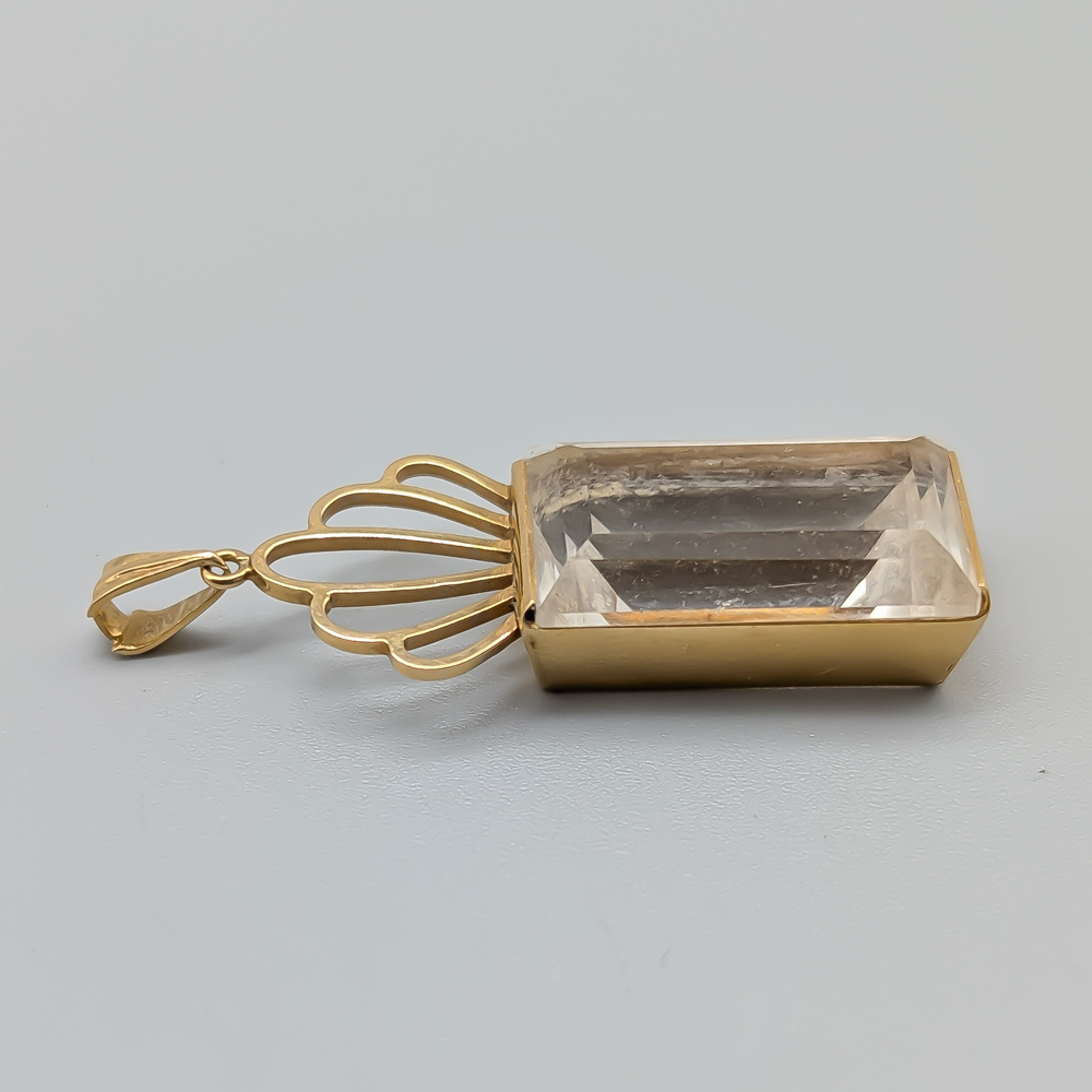 Stigbert Pendant in Gold with Bergkristall 18K 4.86g 31mm - Image 2