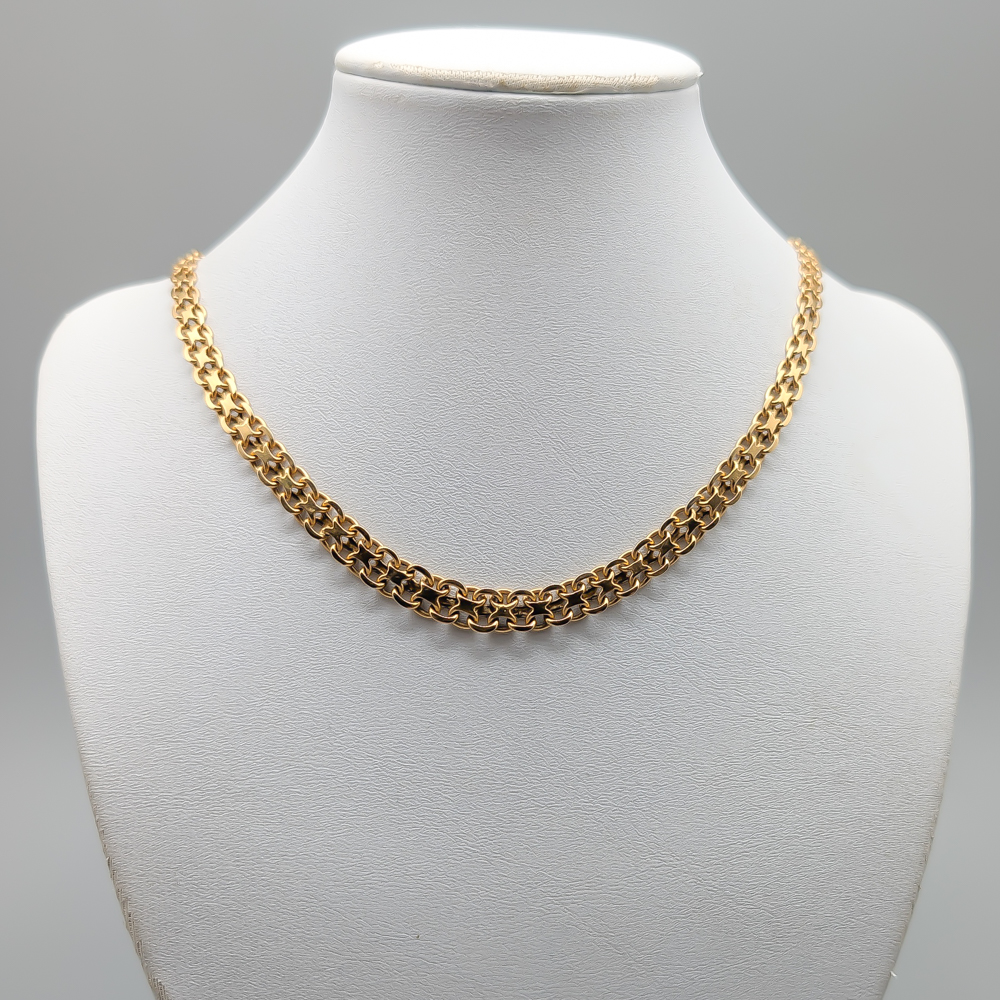 46.5cm Graduated X-Chain in Gold 18K 23.29g