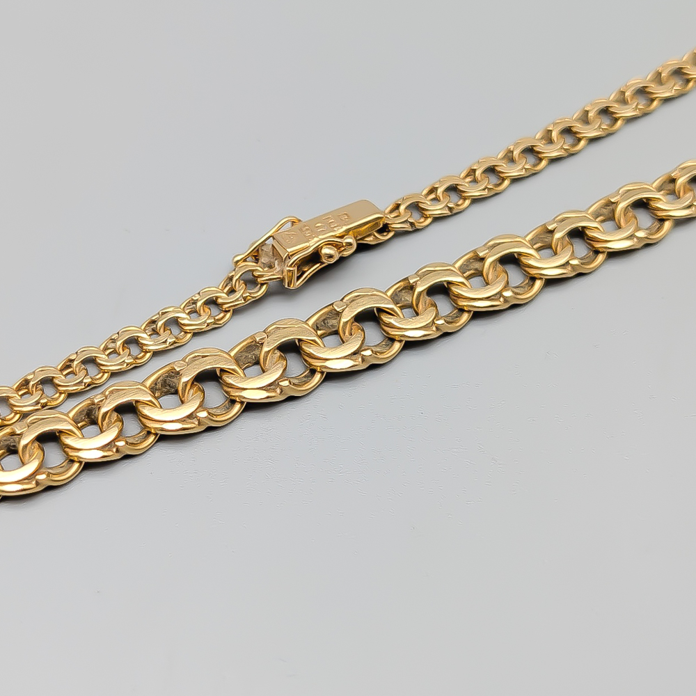 45cm Graduated Bismarck Chain in Gold 18K 18.72g - Image 2