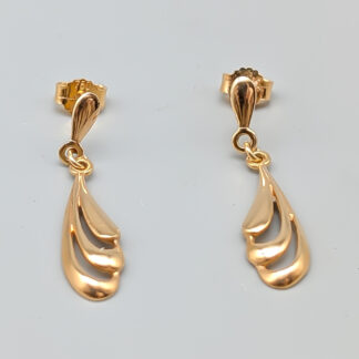 Earrings in Gold 18K 1.01g 27mm