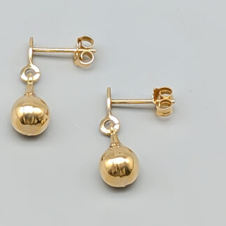 Earrings in Gold Droppar 18K 1.02g 18mm