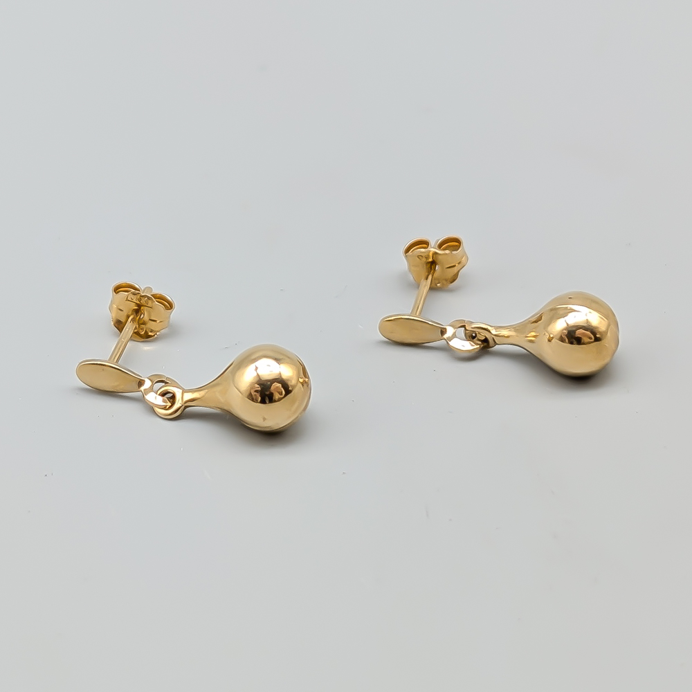 Earrings in Gold Droppar 18K 1.02g 18mm - Image 2
