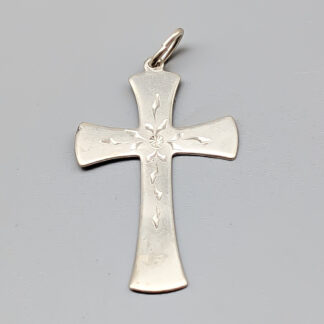 Pendant Cross in Silver S830 1.45g 36mm