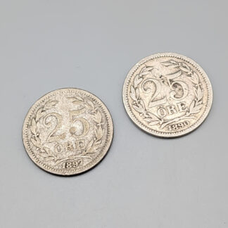 2 25 ore Sweden 1890-1897 S600 4.84g 17mm