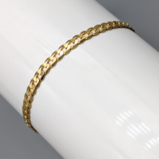 18cm Pressed Curb Chain in Gold 18K 3.8g