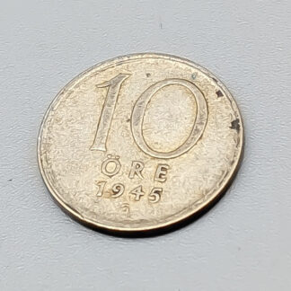 10 ore Sweden 1943 - 1950 S400 1.45g 15mm