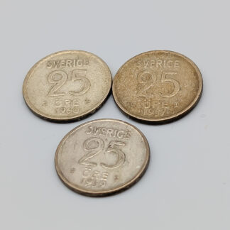 3 25 ore Sweden 1952-1961 S400 6.96g 17mm