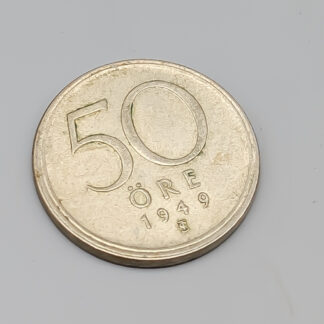 50 ore Sweden 1949 S400 4.87g 24mm