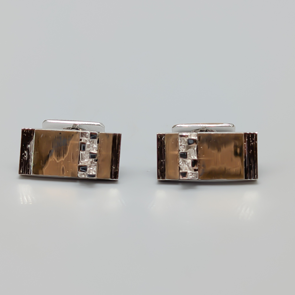 Cufflinks in Silver with Förgyllda Delar S925 24.62g 25mm