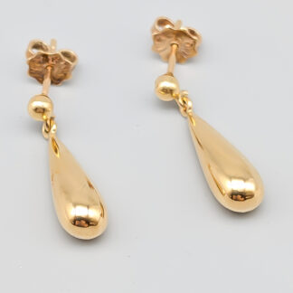 Earrings in Gold Droppar 18K 1.93g 21mm