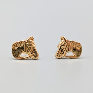 Earrings in Gold Horses 18K 1.88g 9mm