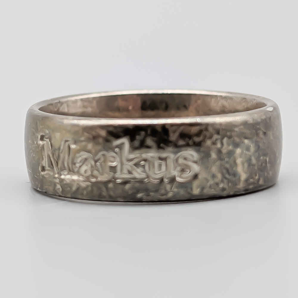 Ring in Silver with Namn Markus S925 4.16g 16mm