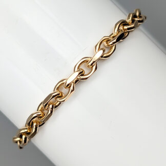 18.5cm Balestra Flat Cut Cable Chain in Gold 18K 15.06g
