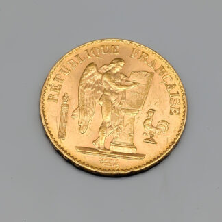 20 Francs, Frankrike 1897 21K 6.45g 21mm