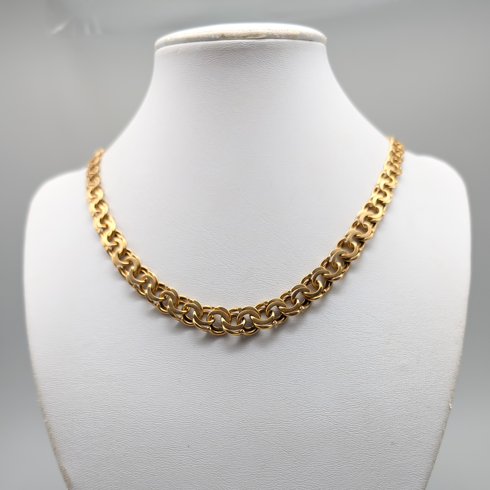 44cm Graduated Bismarck Chain in Gold 18K 39.2g - Image 2