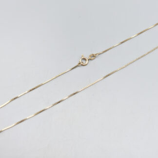 40cm Box Chain in Gilded Silver S925 1.76g