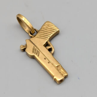 Pendant in Gold Pistol 18K 4.24g 20mm