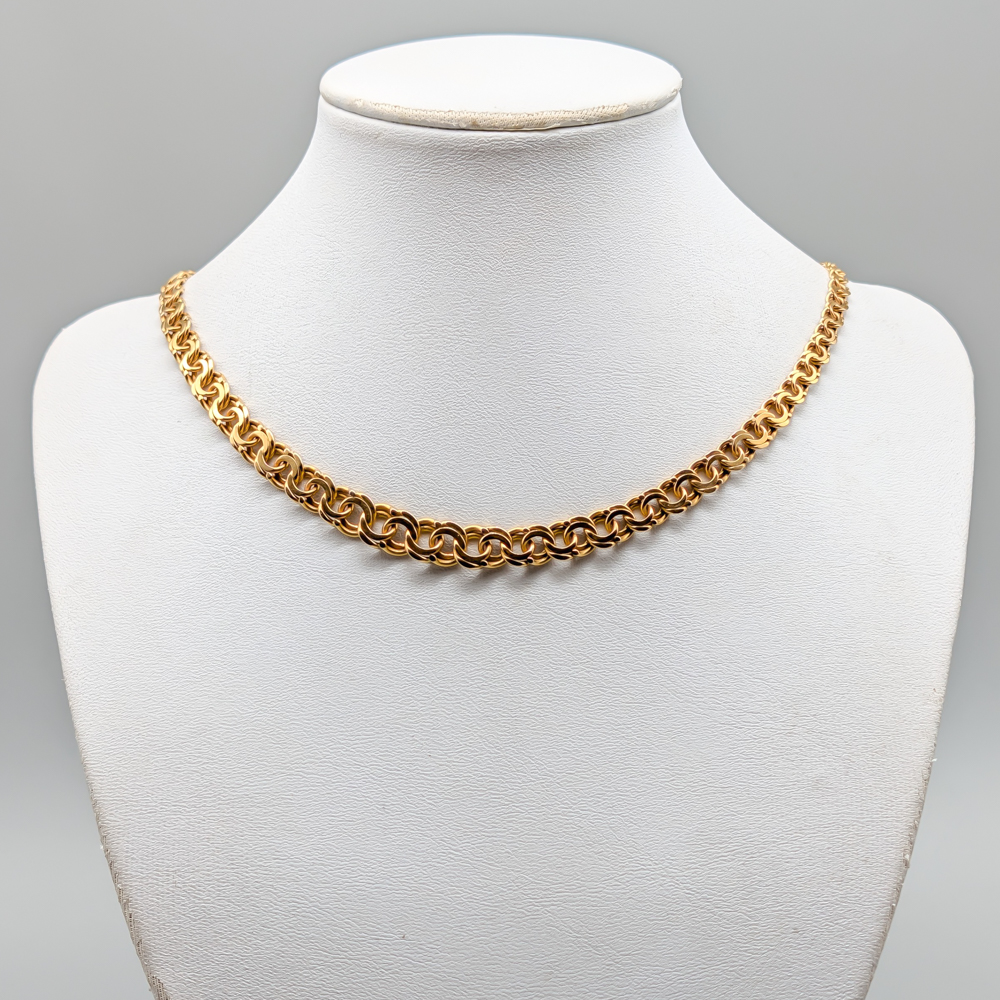 44cm Graduated Bismarck Chain in Gold 18K 20.2g