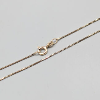 40.5cm Box Chain in Gilded Silver S925 1.76g