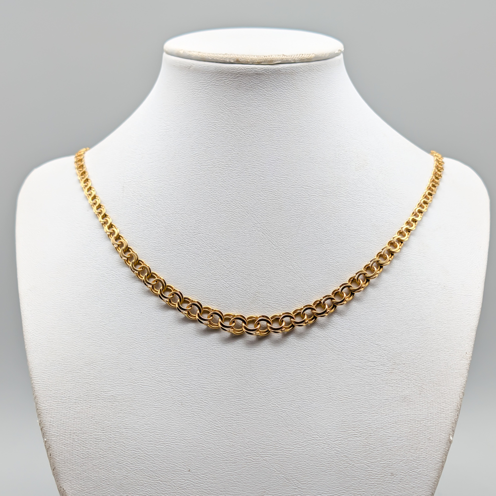 48cm Graduated Bismarck Chain in Gold 18K 17.79g