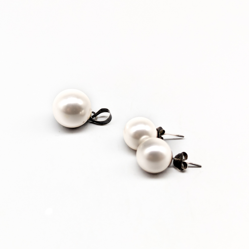 Matchande set with pendant and earrings S830 2.35g 10mm